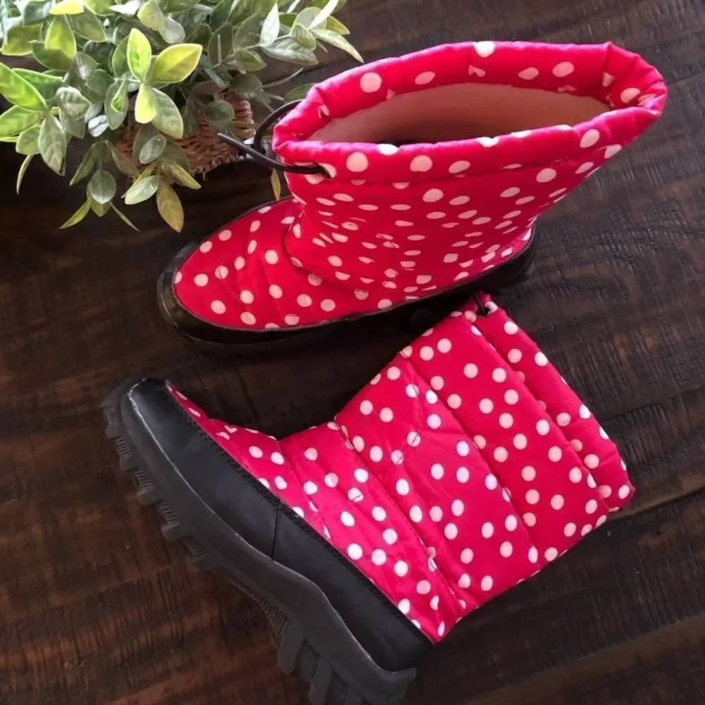 Itasca Pink Polka Dot Scamp Girl’s Snow Boots
